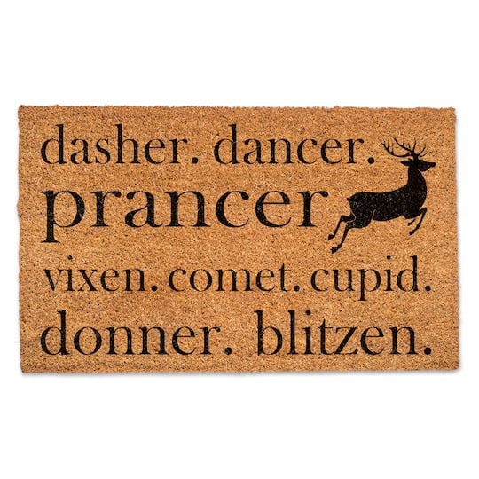 Reindeer Names Doormat